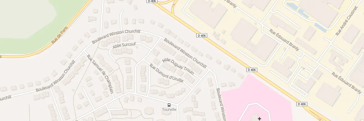 Plan du 88 Bd Winston Churchill à Lisieux