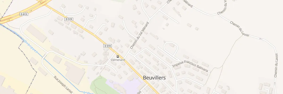 Plan du 3 Rue José Marie de Ben à Beuvillers