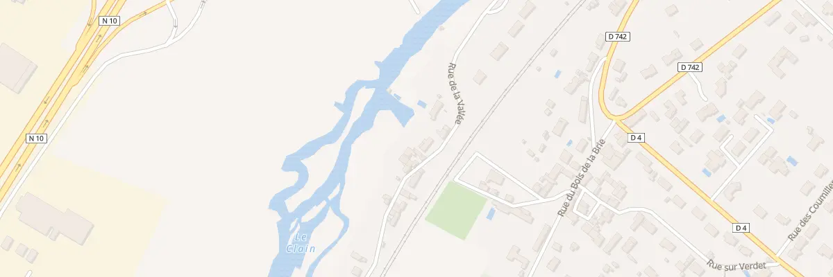 Plan du 4 Rue de la Vallée à Vivonne