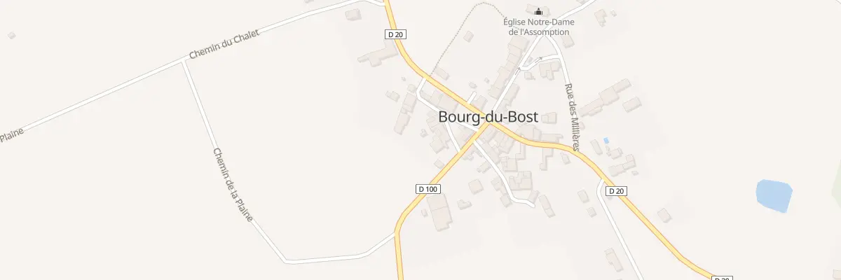 Plan du 21A Le Bourg à Bourg-du-Bost