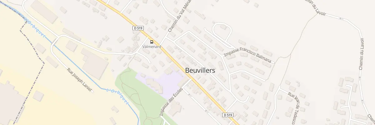 Plan du 29 Rte d’Orbec à Beuvillers