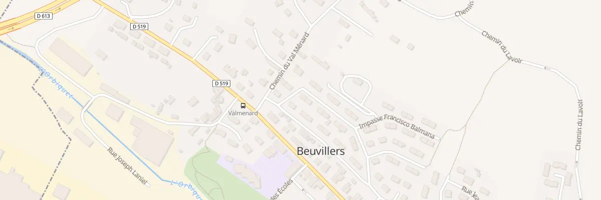Plan du 44 Rue José Marie de Ben à Beuvillers