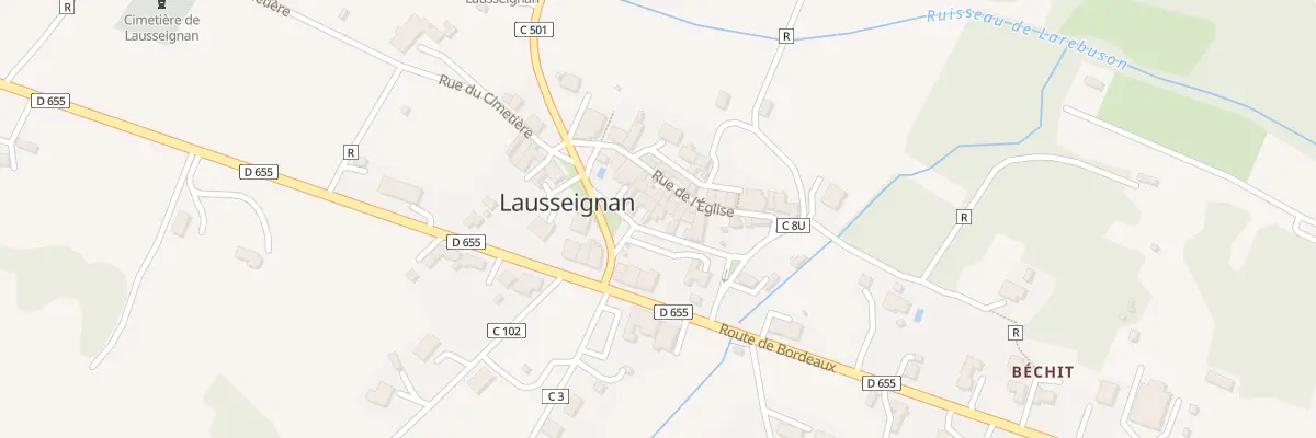 Plan du 548 Lausseignan à Barbaste