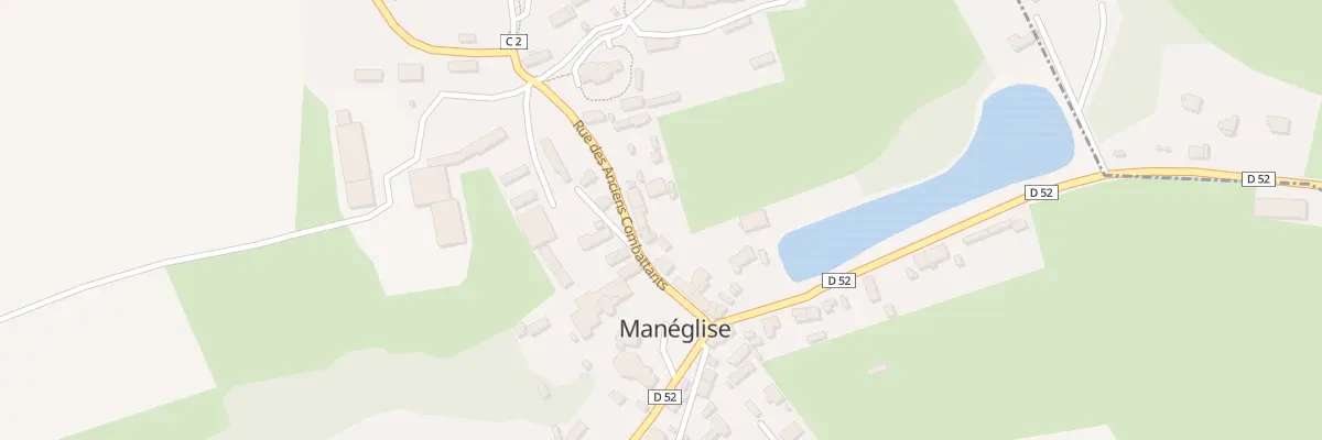 Plan du 2 Rue des Anciens Combattants à Manéglise