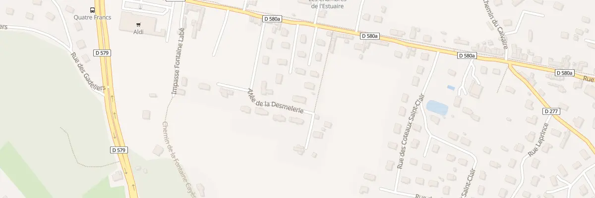 Plan du 4 All de la Desmelerie à La Rivière-Saint-Sauveur