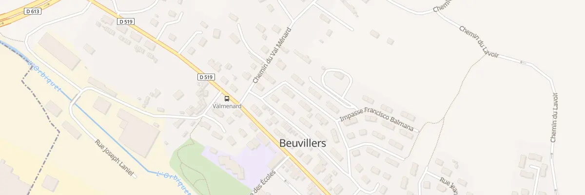Plan du 45 Rue José Marie de Ben à Beuvillers
