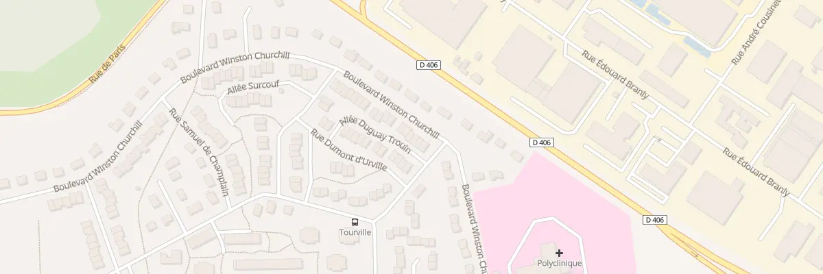 Plan du 96 Bd Winston Churchill à Lisieux