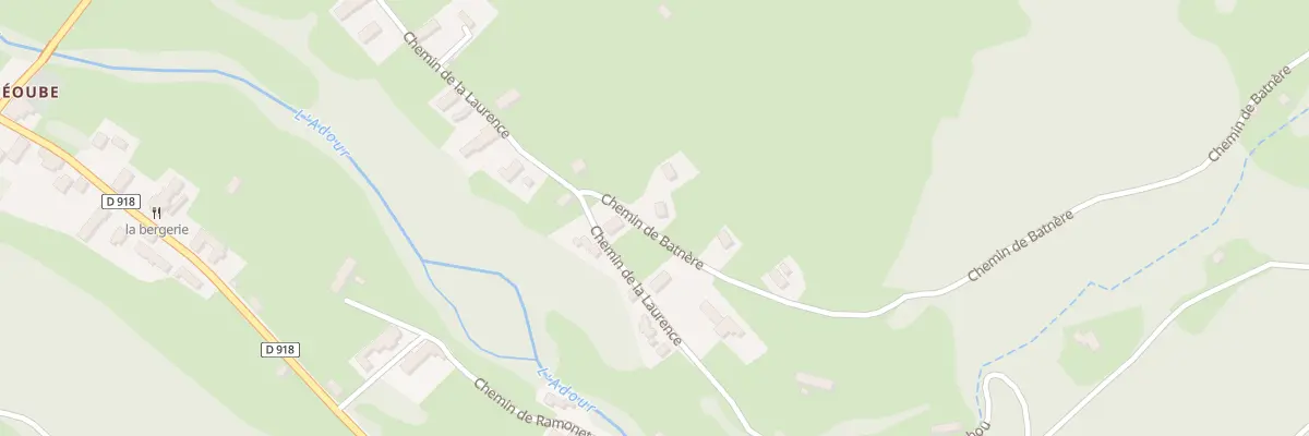 Plan du 59 Che de Batnère à Campan