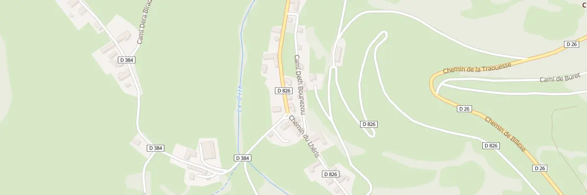 Plan du 41 Che du Lheris à Asque