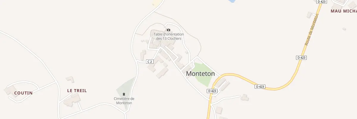Plan du 47 Rue de la Courte Oreille à Monteton