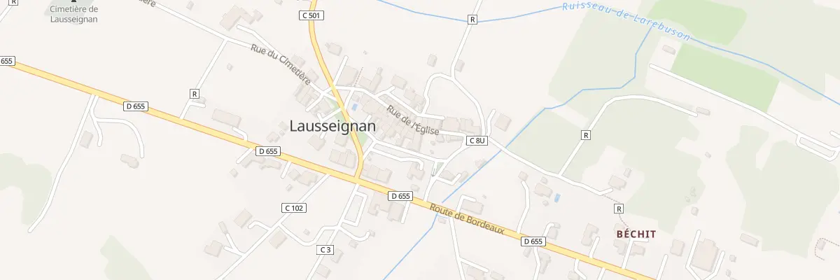 Plan du 554 Lausseignan à Barbaste