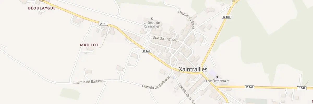 Plan du 27 Rue du Centre à Xaintrailles