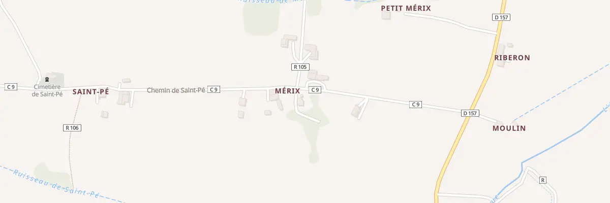 Plan du 5134 Merix à Castillon-Debats