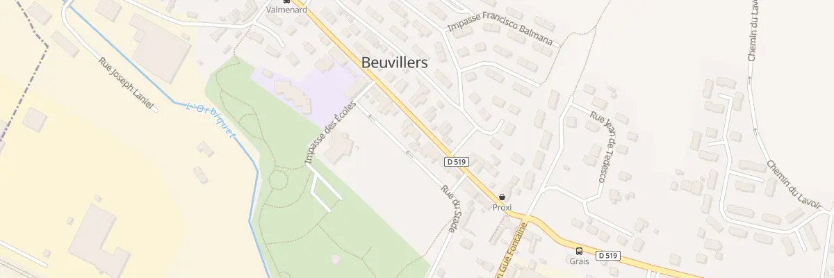Plan du 78 Rte d’Orbec à Beuvillers