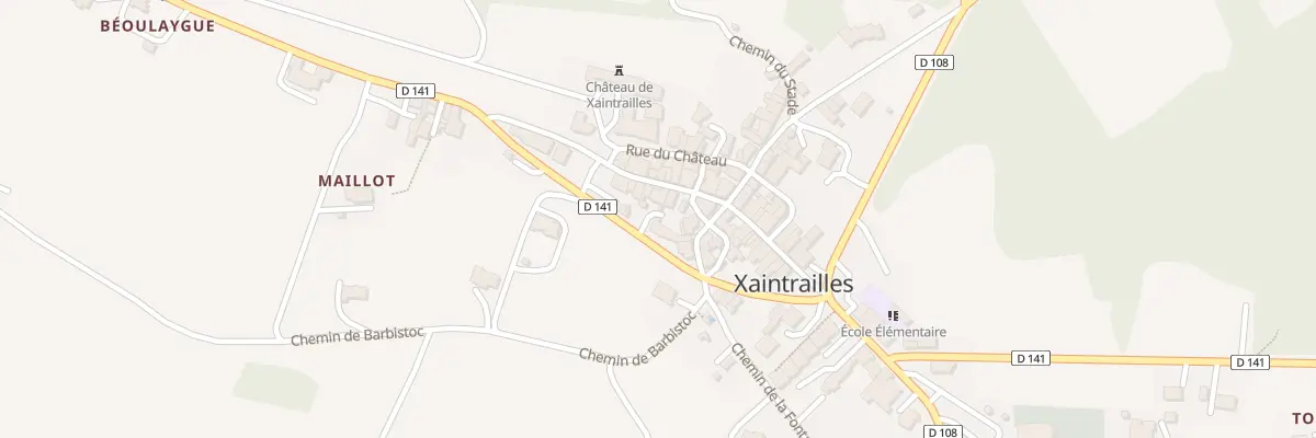 Plan du 21 Rue du Centre à Xaintrailles