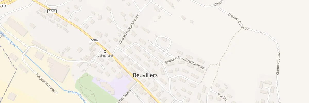 Plan du 7 Rue José Marie de Ben à Beuvillers