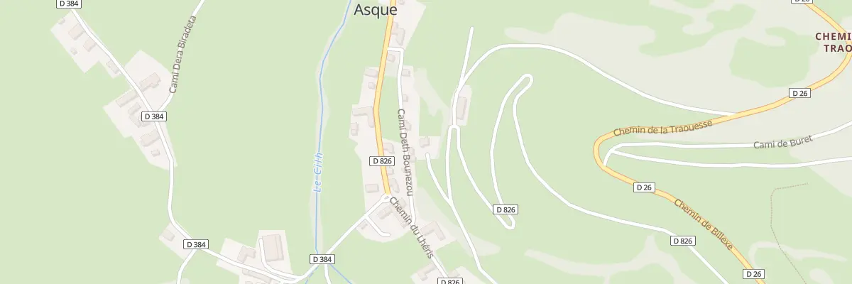 Plan du 2 Cami de Bertrana à Asque