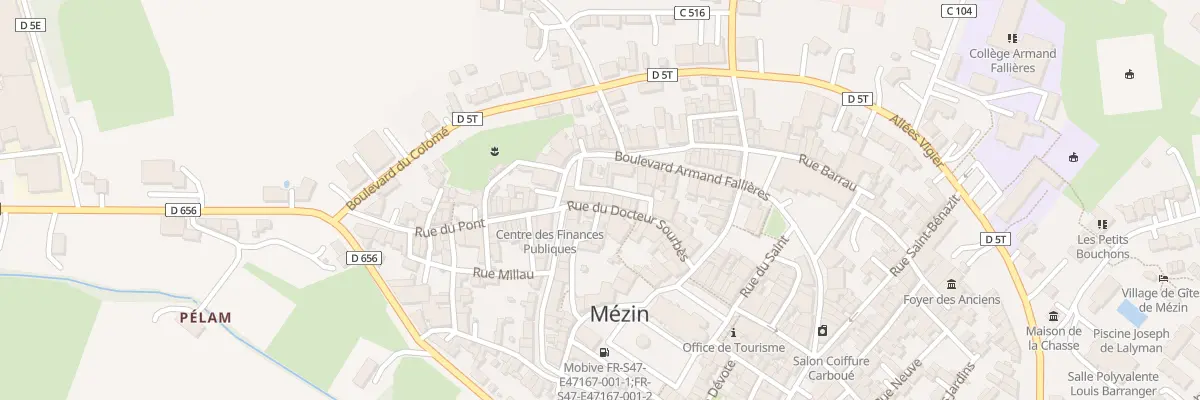 Plan du 6B Rue des Fleurs à Mézin