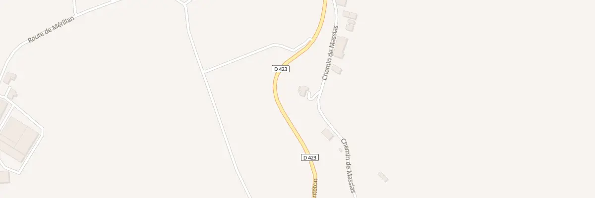 Plan du 190 Che de Massias à Monteton