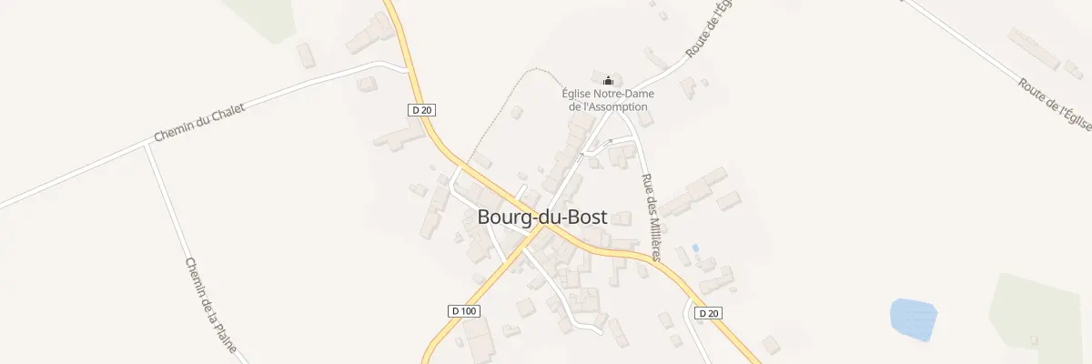 Plan du 29 Rte de l’Eglise à Bourg-du-Bost