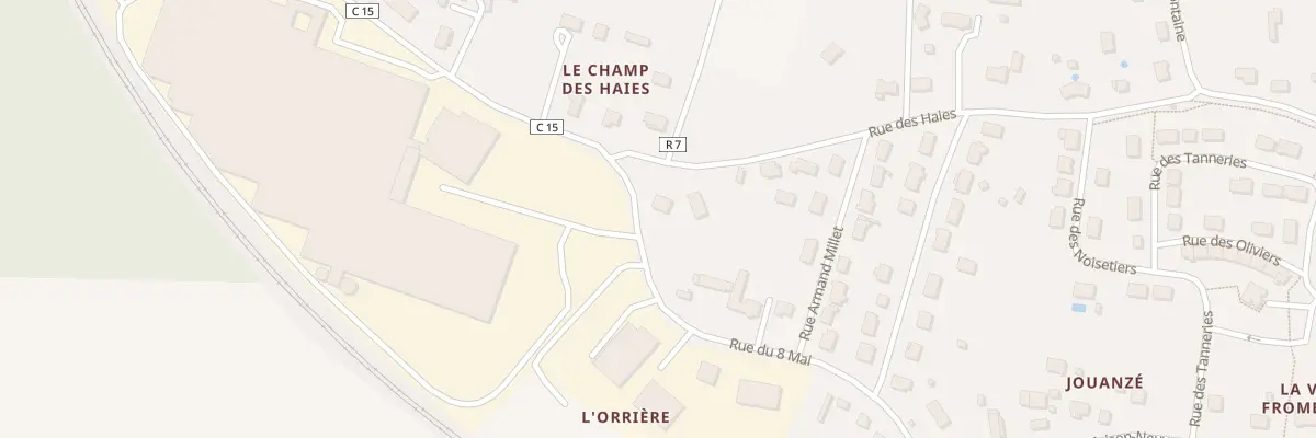 Plan du 38 Rue du 8 Mai à Aubigné-Racan