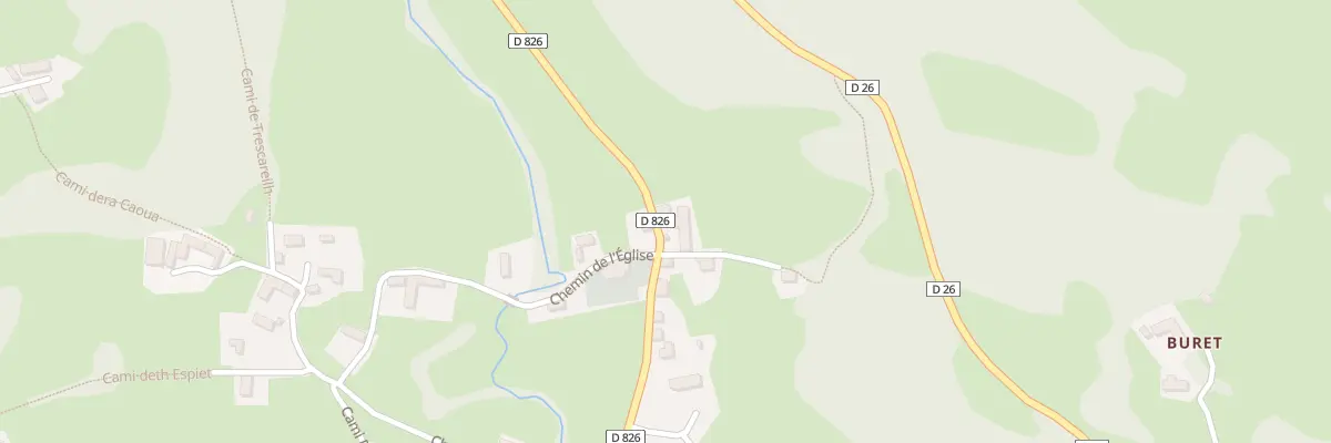 Plan du 3 Che du Lheris à Asque