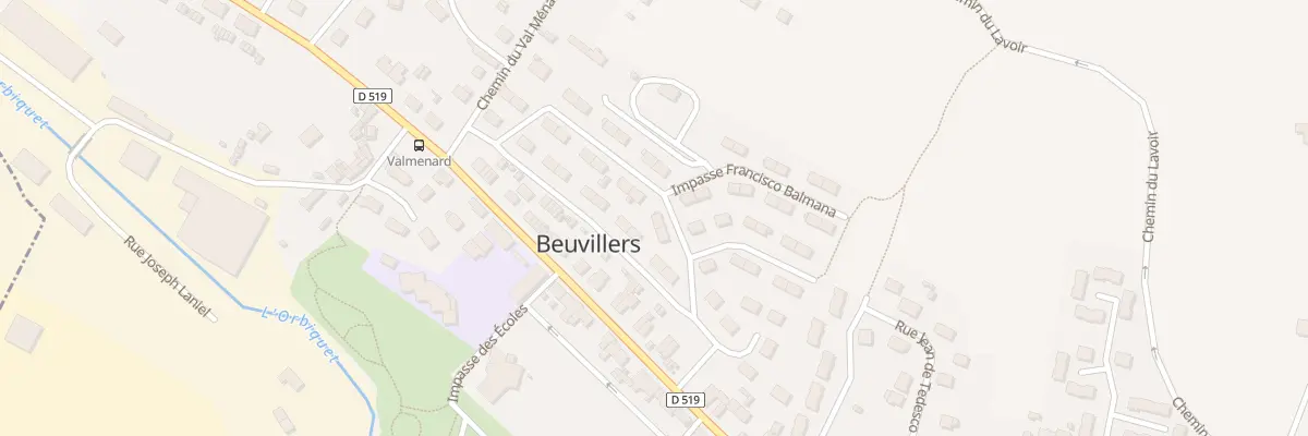 Plan du 50 Rue José Marie de Ben à Beuvillers