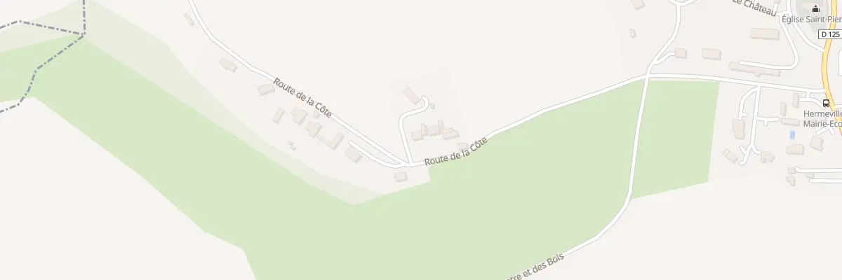 Plan du 238 Rte de la Côte à Hermeville