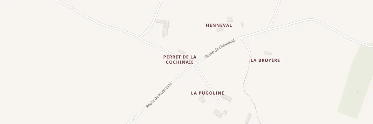 Plan du 13 Henneval à Pontchardon