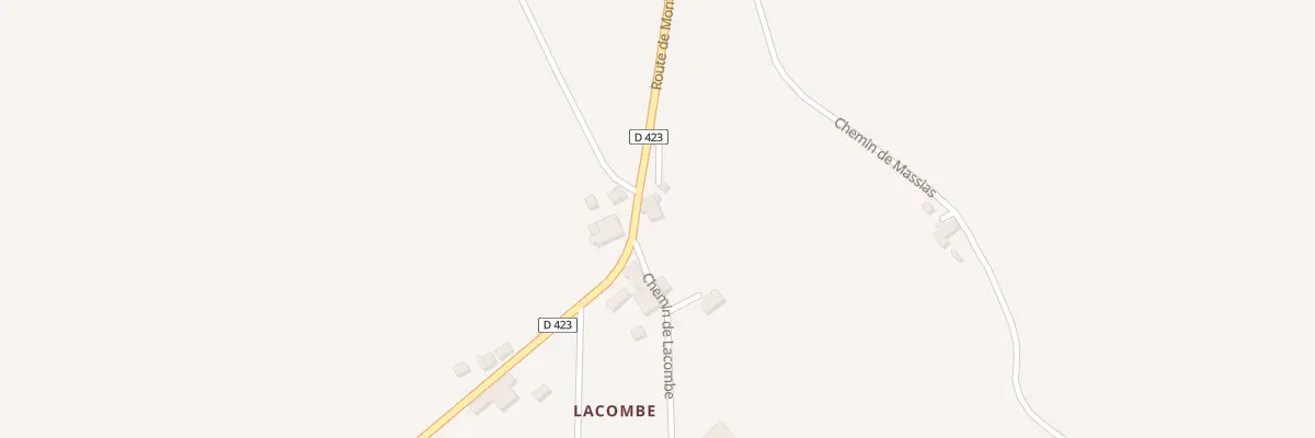 Plan du 6 Lacombe à Monteton