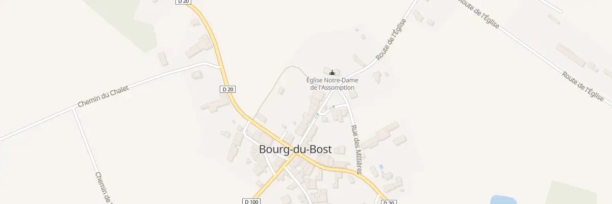 Plan du 62 Le Bourg à Bourg-du-Bost