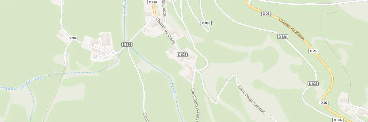 Plan du 40 Che du Lheris à Asque