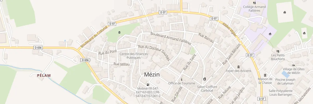 Plan du 8B Rue du Docteur Sourbes à Mézin