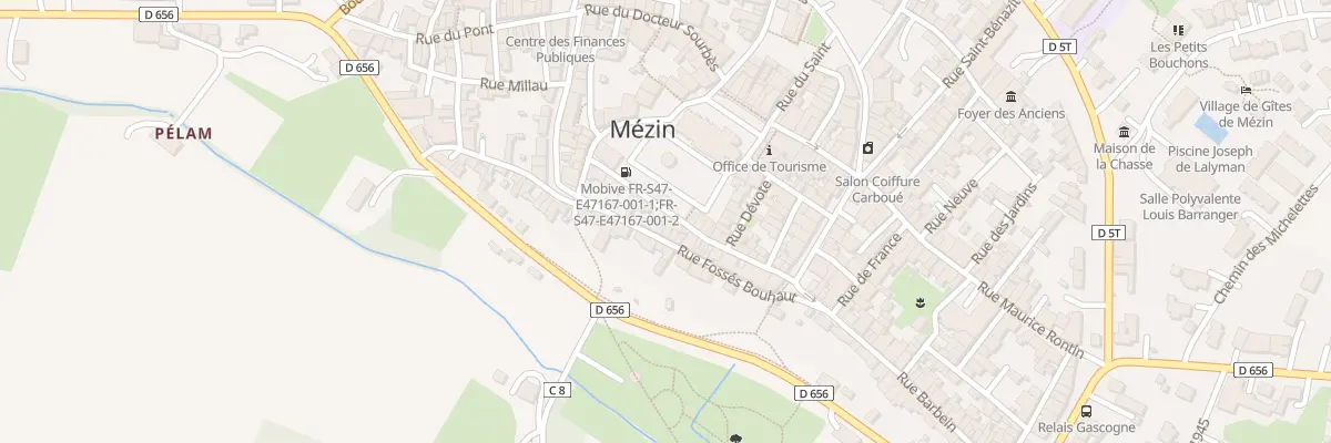 Plan du 9 Rue du Paradis à Mézin