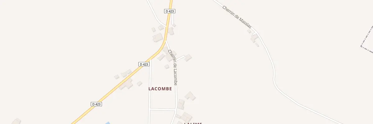 Plan du 9991 Lacombe à Monteton