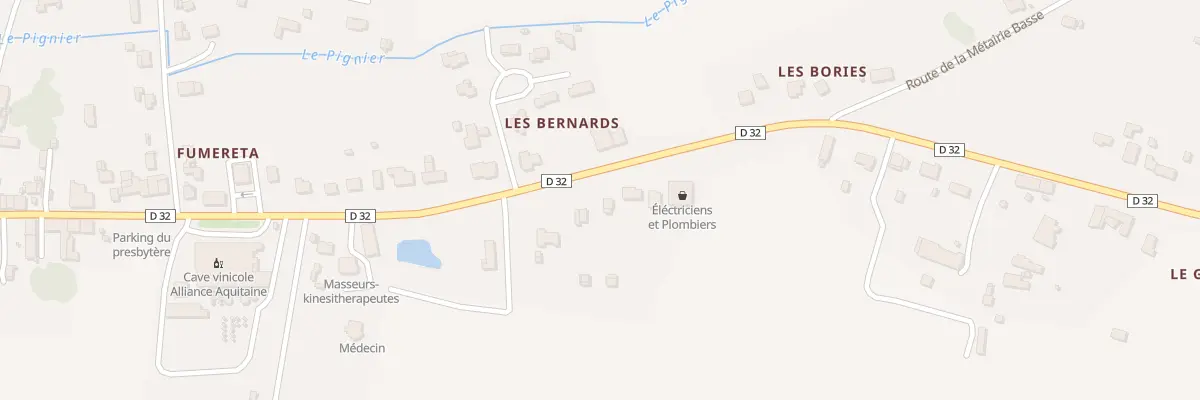 Plan du 1170 Rue Henri de Navarre au Fleix