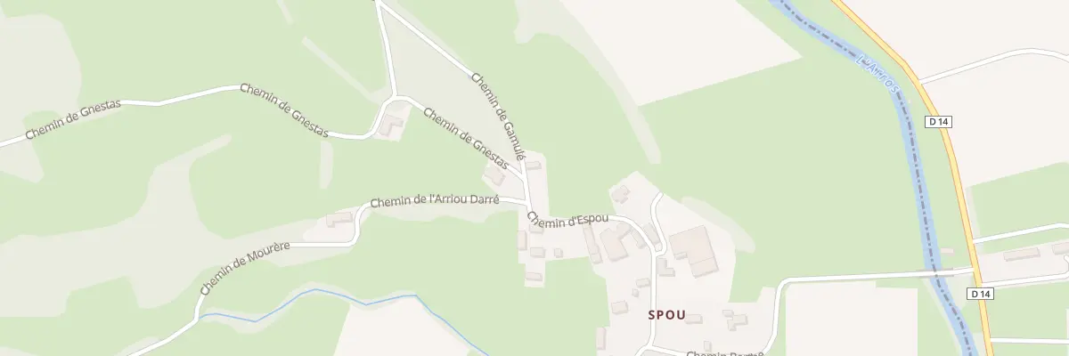 Plan du 1 Che d’Espou à Chelle-Spou