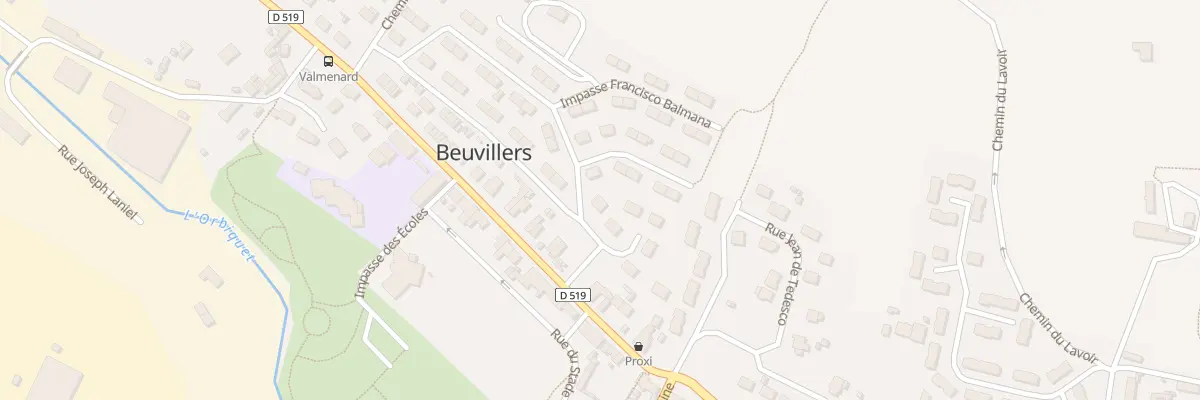 Plan du 52 Rue José Marie de Ben à Beuvillers