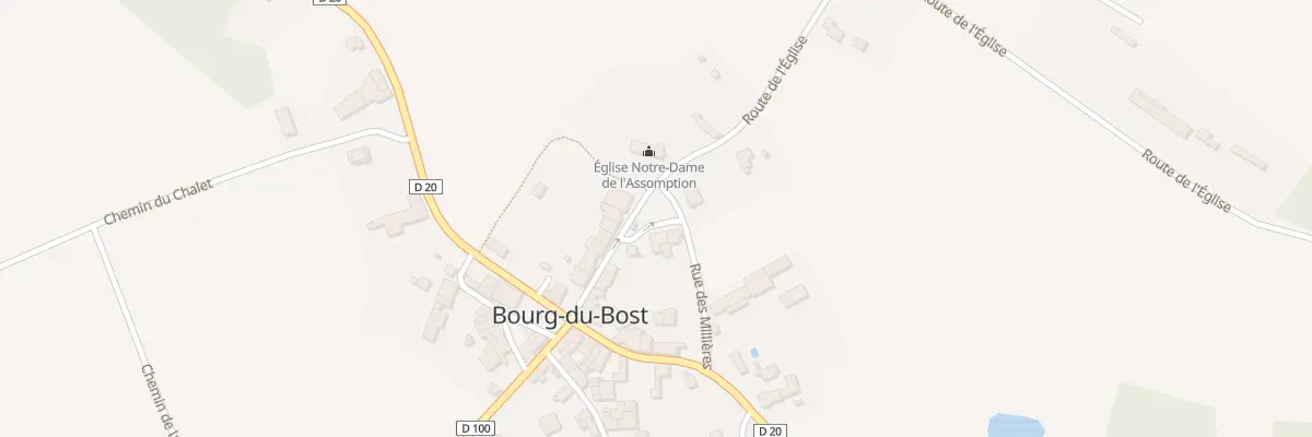 Plan du 56 Le Bourg à Bourg-du-Bost