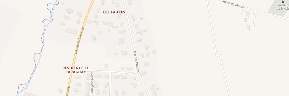 Plan du 18 Rue des Pouges à Saint-Avit-Saint-Nazaire