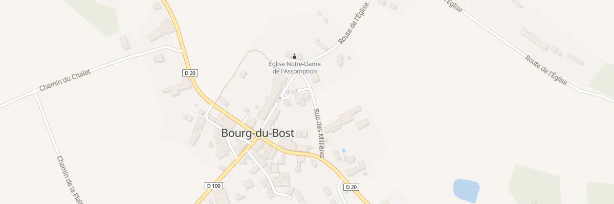 Plan du 56A Le Bourg à Bourg-du-Bost
