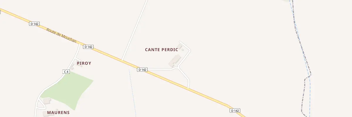 Plan du 5085 A Cante Perdic à Lauraët