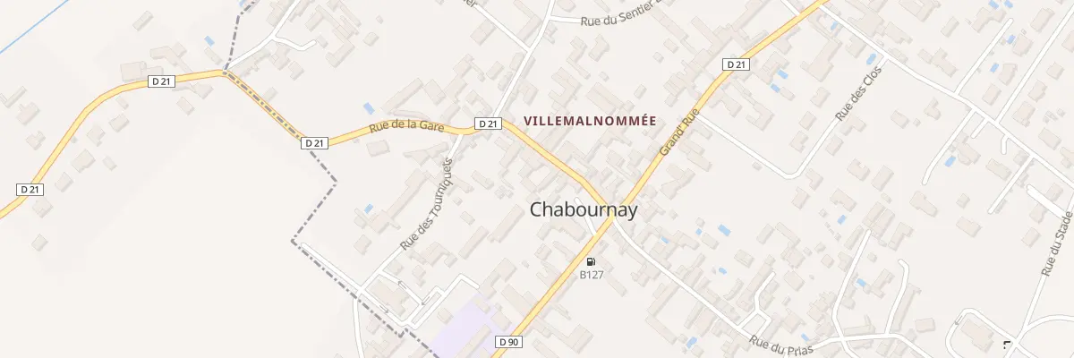 Plan du 3 Rue de la Gare à Chabournay