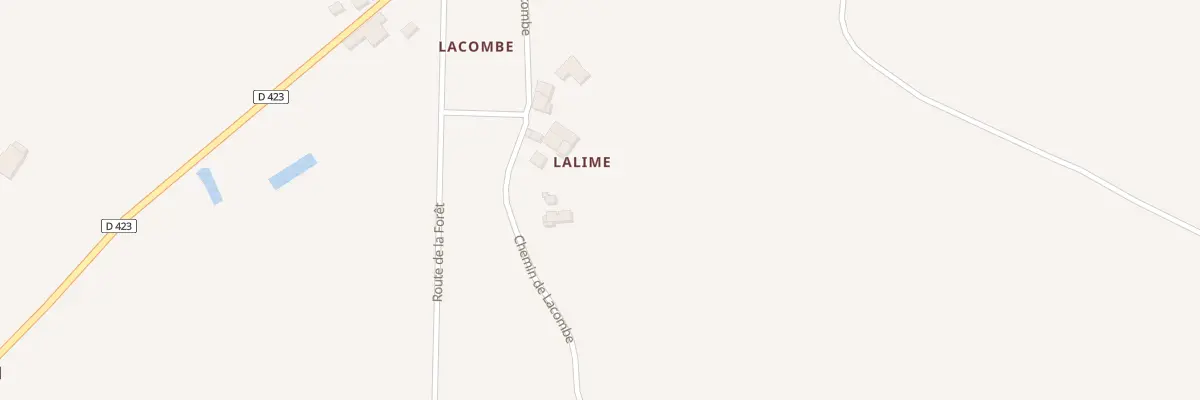 Plan de Lalime à Monteton
