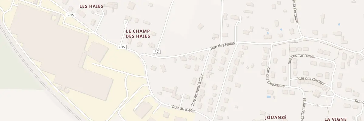 Plan du 23 Lot Armand Millet à Aubigné-Racan