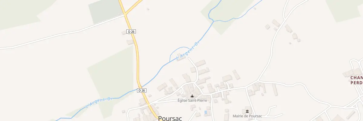 Plan du 1 Imp de l’Abreuvoir à Poursac