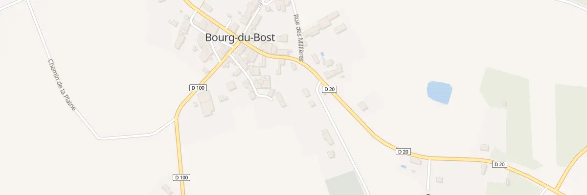 Plan du 64 Rte de la République à Bourg-du-Bost