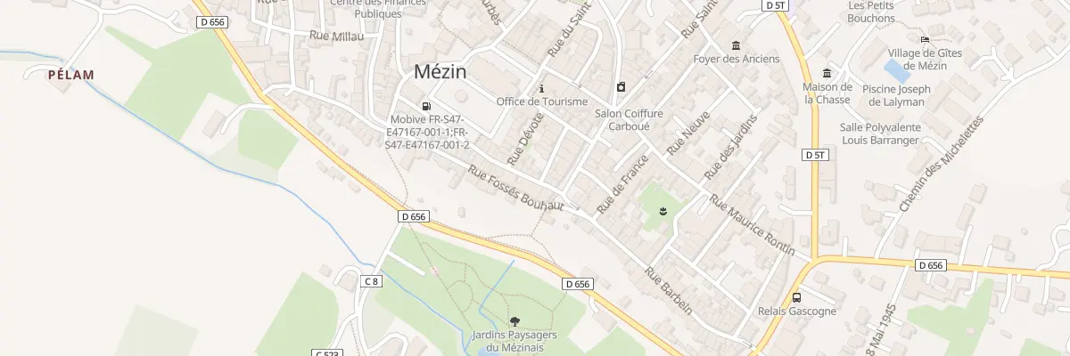 Plan du 124 Rue du Paradis à Mézin