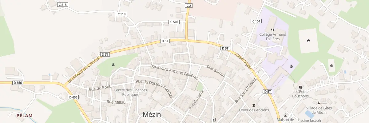 Plan du 1 Rue Riguepels à Mézin