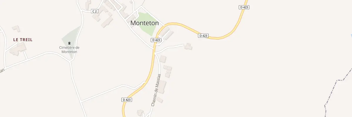 Plan du 35 Che de Massias à Monteton